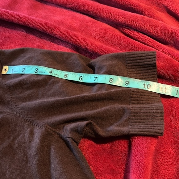 CHICO’S Brown open cardigan Sz 8 - Picture 4 of 9